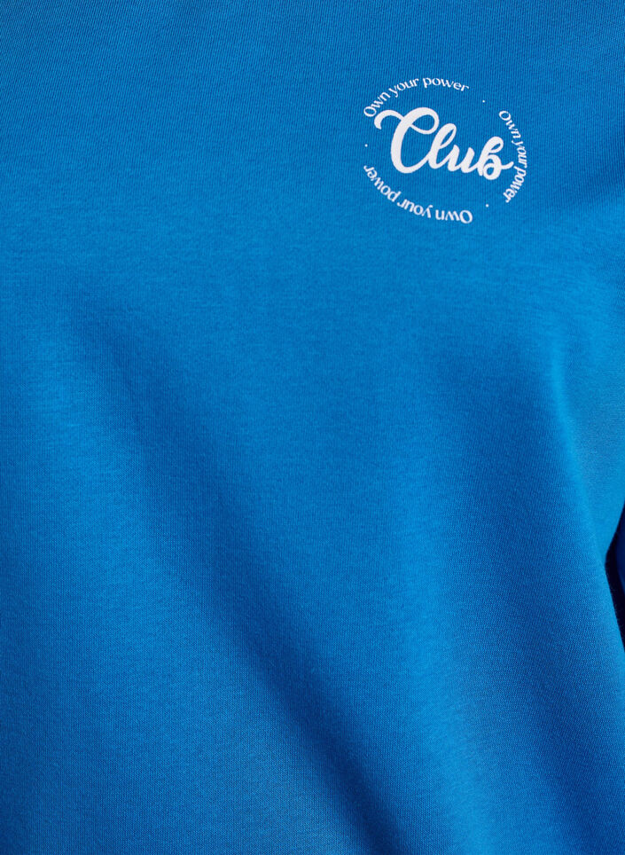 Sweatshirt with front motif, Blue, Packshot image number 2
