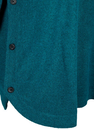 Marled knitted sweater with button details, Deep Lake Mel., Packshot image number 3