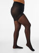Push-up tights 50 denier with heart pattern, Black, Packshot image number 0