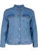 Denim jacket in a stretchy cotton blend, Blue, Packshot image number 0