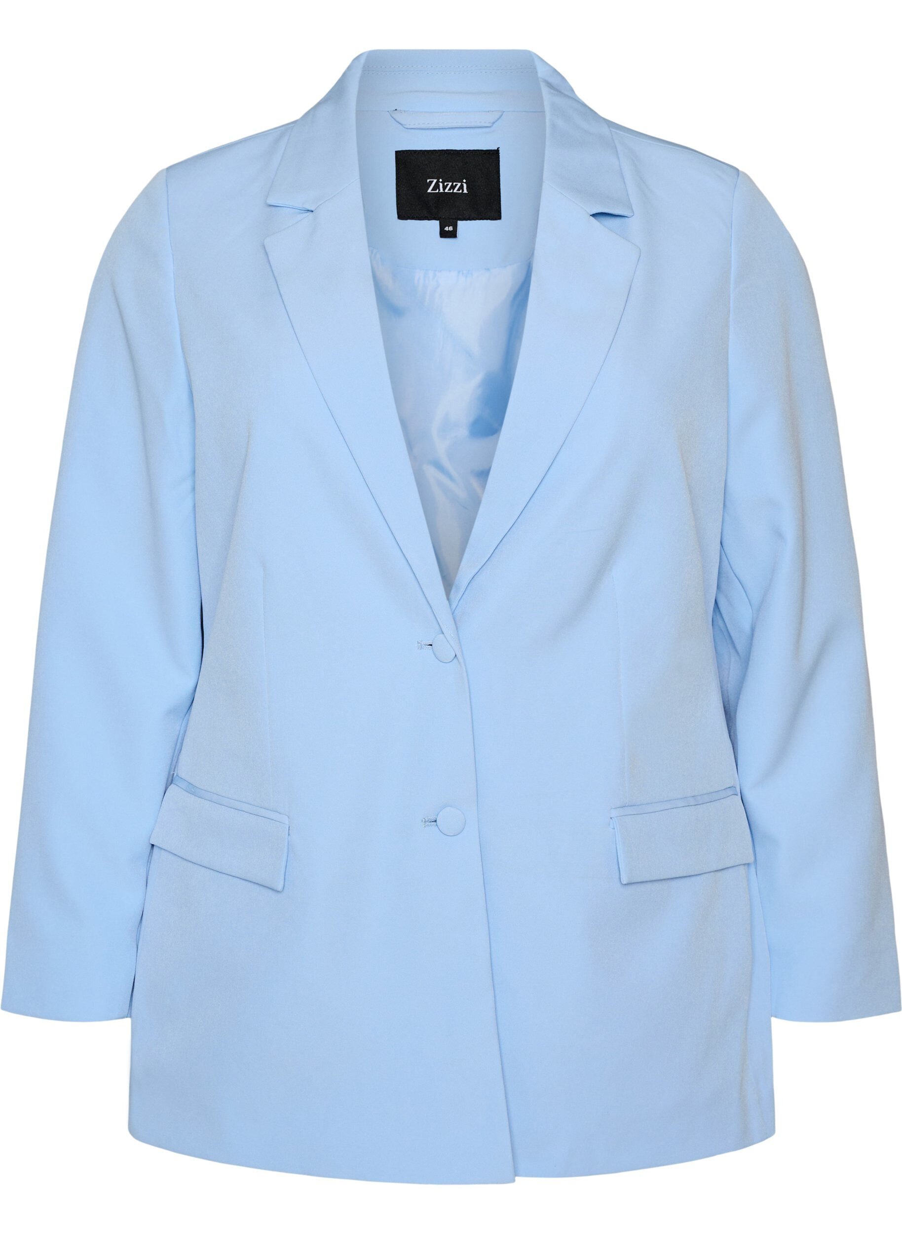 ZizzifashionClassic blazer with button fastening, Light Blue, Packshot image number 0