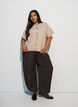 Knit cardigan with short sleeves, Beige, Model image number 1