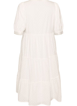 white crochet long sleeve midi dress Reve Crochet Flare Sleeve Maxi Dress