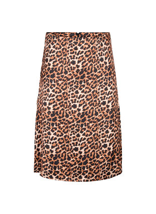 Leopard print skirt with slits, Leopard AOP, Packshot image number 0