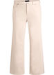 Coloured Myra jeans with wide fit and high waist, Vanilla, Packshot image number 0