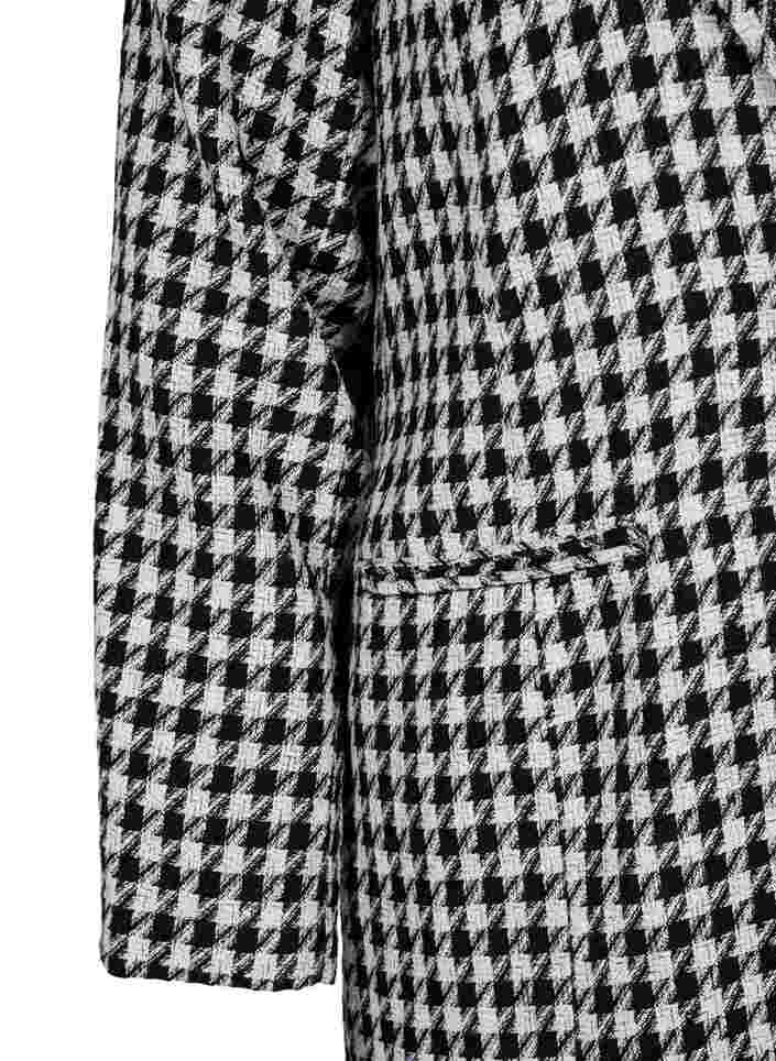 Checkered jacket with button closure, Houndsthooth, Packshot image number 3