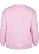 Sweatshirt with terry text, Pink, Packshot image number 1