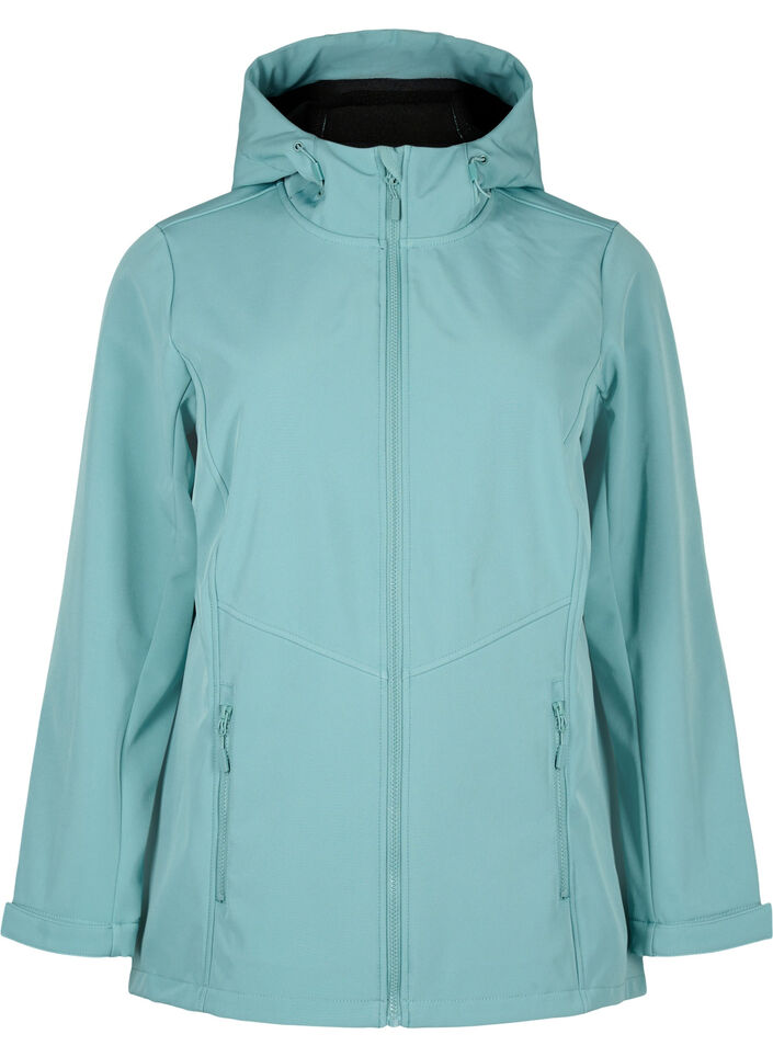 Short softshell jacket with pockets, Arctic, Packshot image number 0