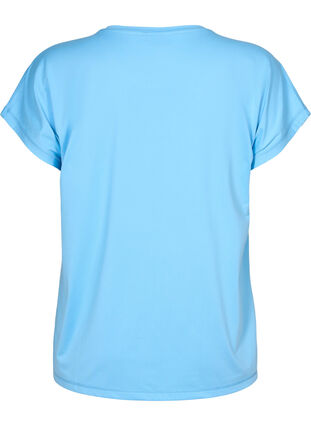 Short-sleeved workout t-shirt, Alaskan Blue, Packshot image number 1