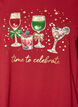 Christmas t-shirt in organic cotton, Red, Packshot image number 2