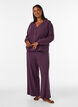 Ribbed jersey trousers with wide legs, Purple, Model image number 1
