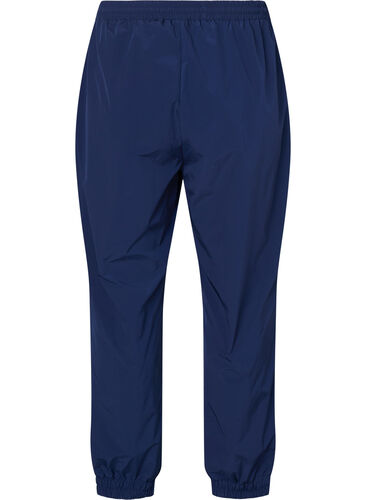 Training pants with elastic waistband and drawstring, M. Blue w. Black, Packshot image number 1