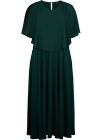 A-line maxi dress with short sleeves