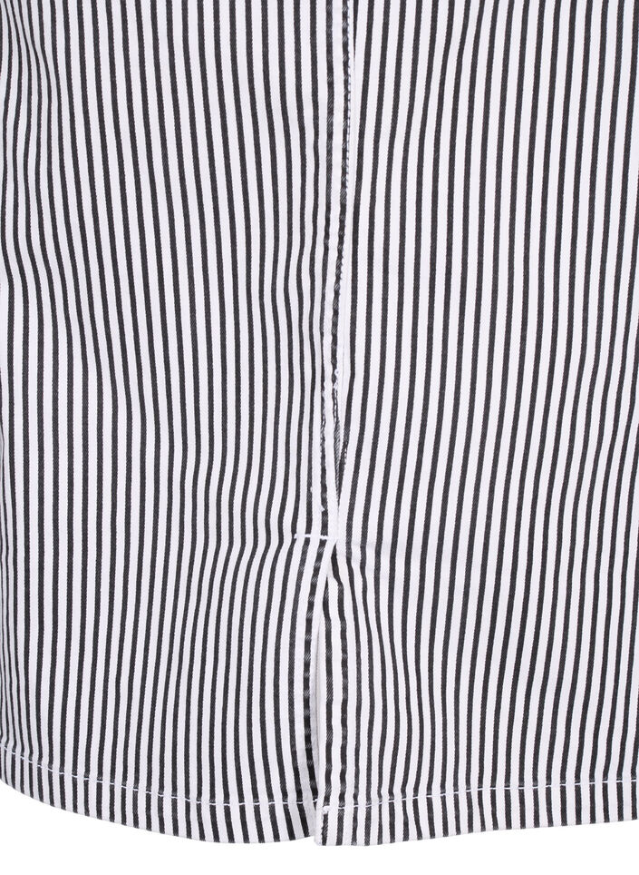 Striped pencil skirt with pockets, Black & White Stripe, Packshot image number 4