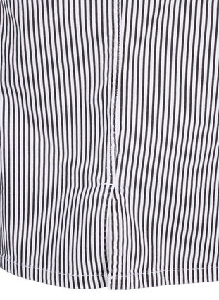 Striped pencil skirt with pockets, Black & White Stripe, Packshot image number 4