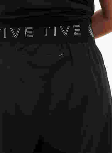 Workout shorts with back pocket, Black, Model image number 2