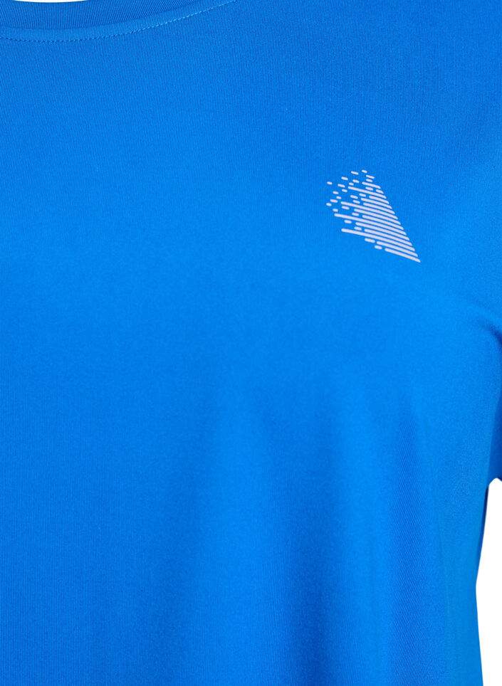 Solid-coloured training T-shirt, Blue, Packshot