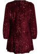 Short sequin dress with an A-line shape, Red, Packshot image number 1