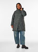 Padded winter jacket with floral print, Green, Model image number 1