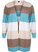 Long open front cardigan, Reef Waters Mel Comb, Packshot image number 0