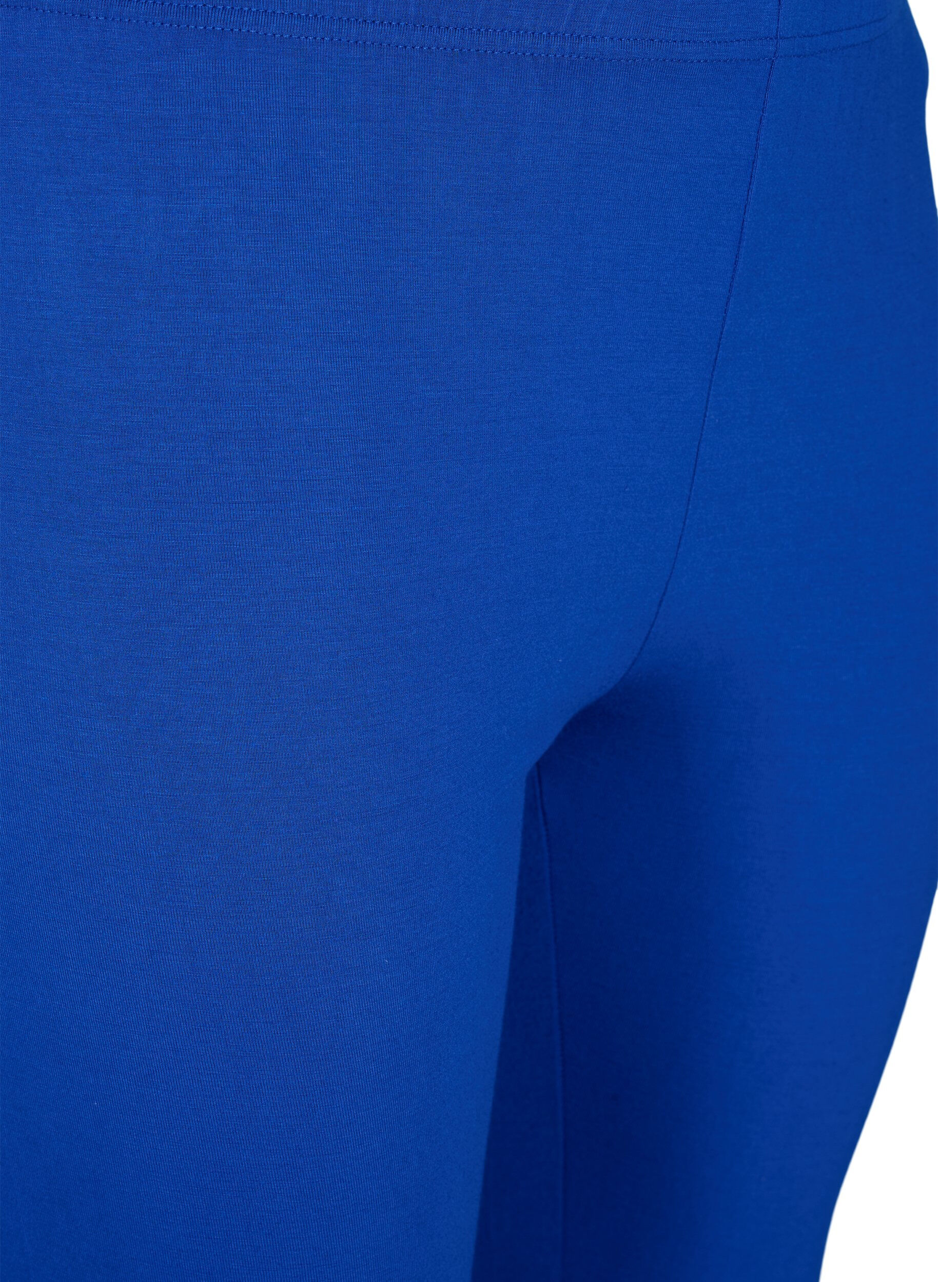 Zizzifashion Basic leggings in viscose, Blue, Packshot image number 2