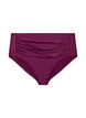 High-waisted bikini briefs with draping, Purple, Packshot image number 0