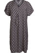 V-neck dress in viscose, Blue, Packshot image number 0