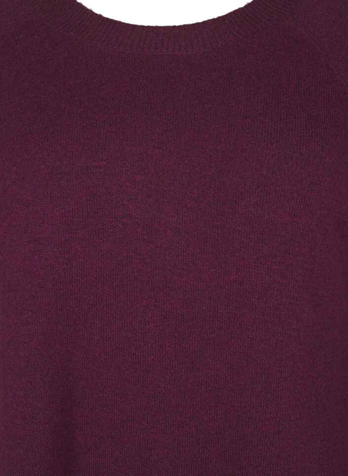 Knitted blouse with bead details, Potent P. Black Mel., Packshot image number 2