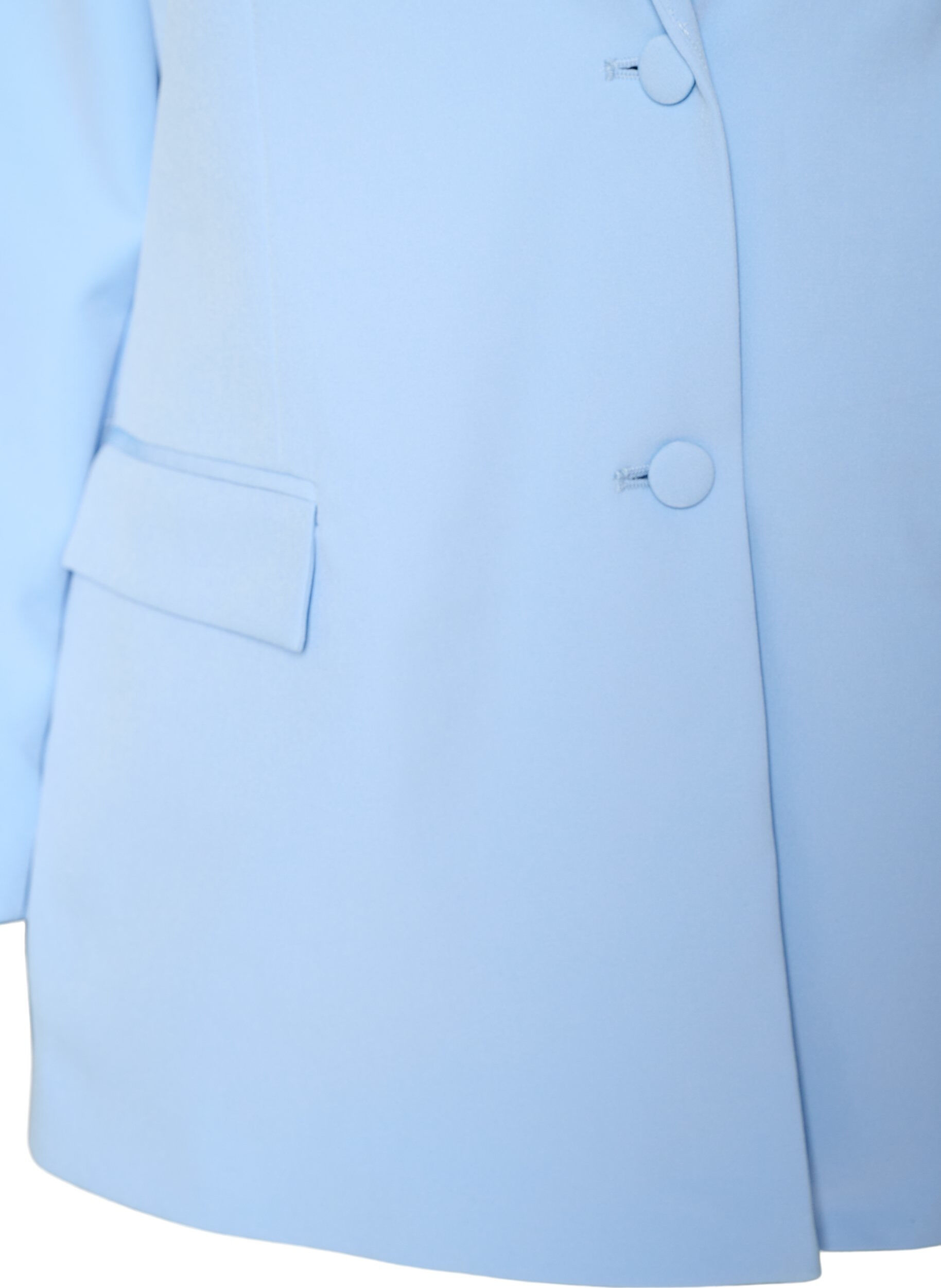 Zizzifashion Classic blazer with button fastening, Light Blue, Packshot image number 2