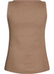 Fitted top with motif, Brown, Packshot image number 1