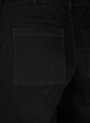 High-waisted jeans with wide legs, Black, Packshot image number 3