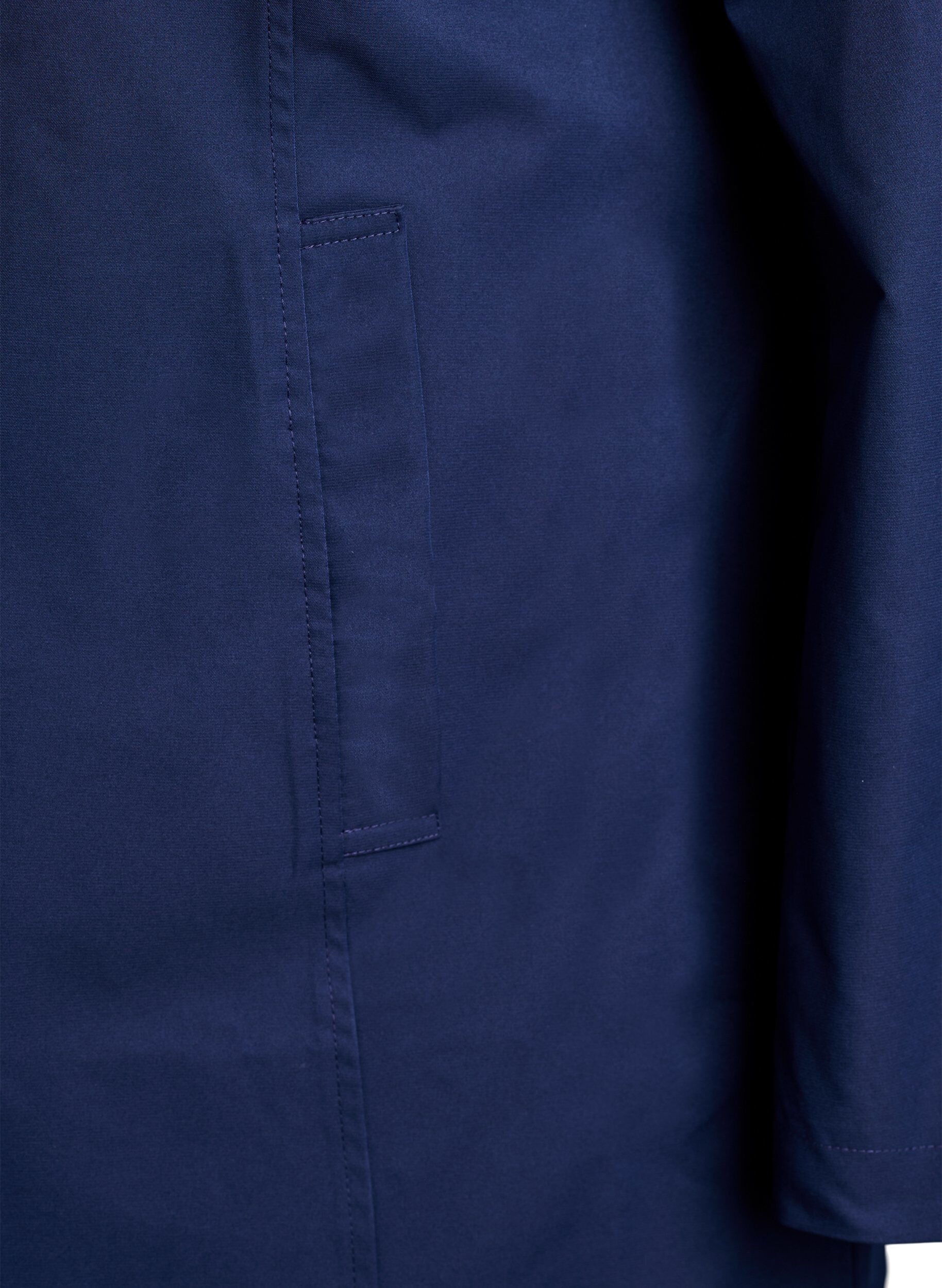 Zizzifashion Transitional jacket with pockets and a high collar, Blue, Packshot image number 3