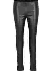 Leggings with faux leather