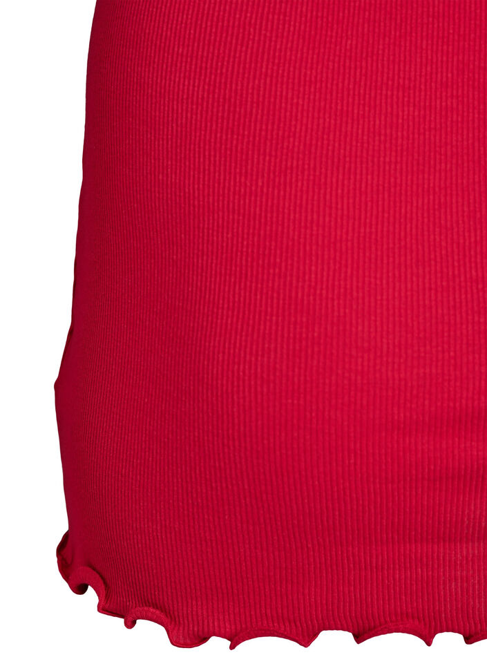 Top with lace trim, Red, Packshot image number 3