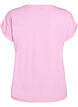 Short sleeved cotton blend t-shirt, Pink, Packshot image number 1