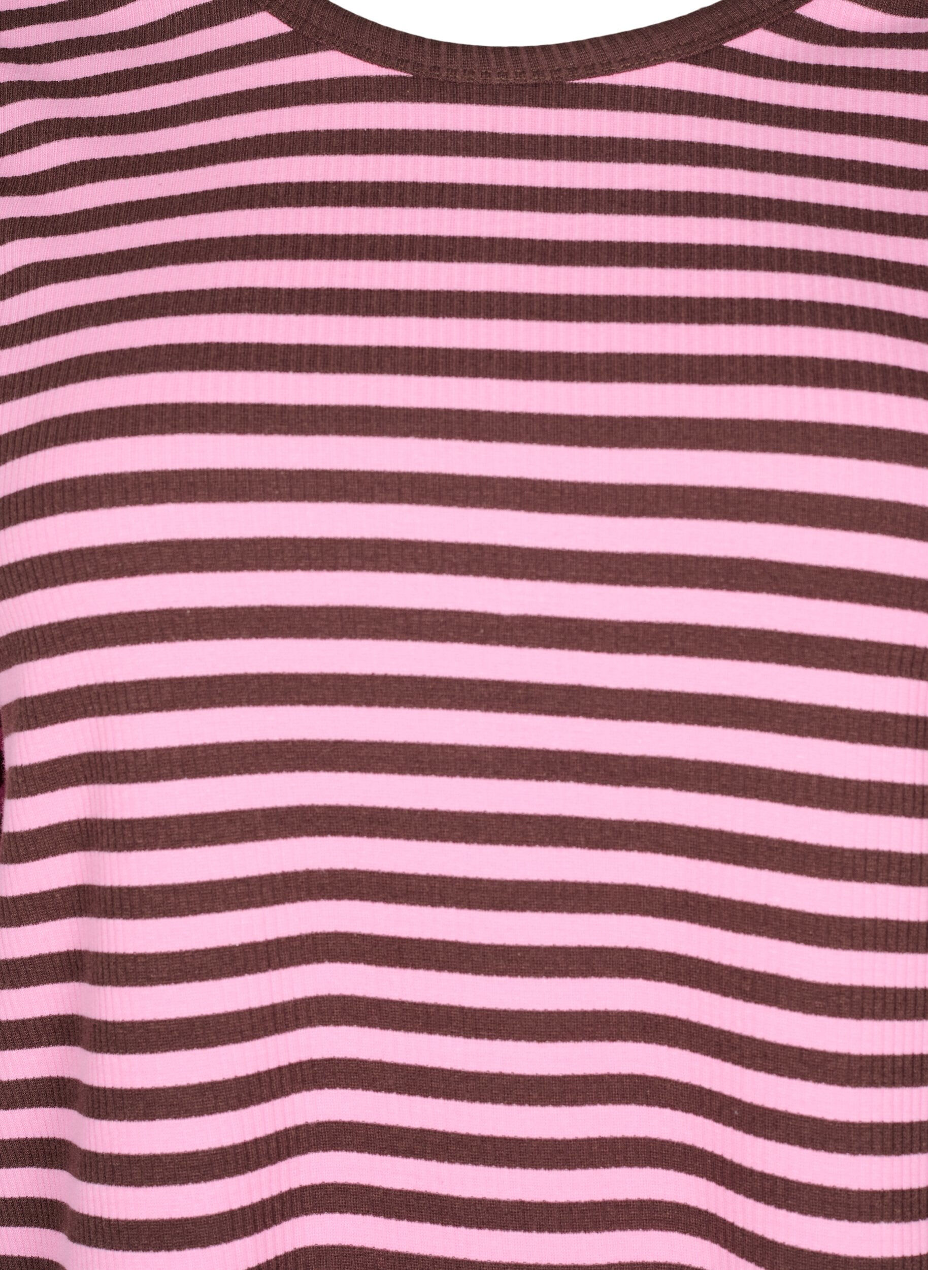 ZizzifashionStriped blouse with long sleeves, Pink, Packshot image number 2