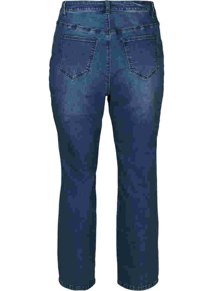 Jeans with an extra high waist, Blue denim, Packshot image number 1