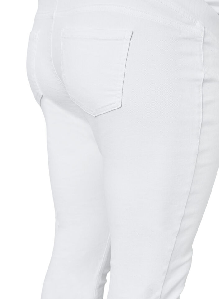 Pregnancy jeggings in cotton, White, Packshot image number 3