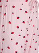 Pyjama trousers in soft jersey with high waist and fruit print, Rose, Packshot image number 2