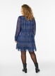 Short party dress with glitter pattern, Blue, Model image number 2