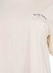 Oversized T-shirt with back print, Beige, Packshot image number 2