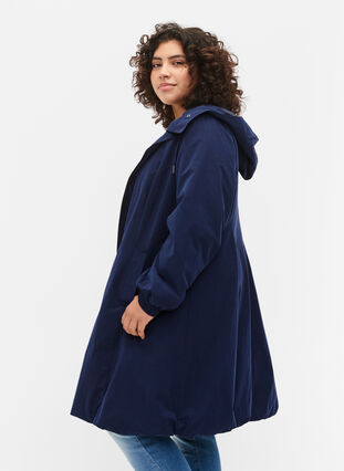 Jacket with hood, Peacoat, Model image number 2