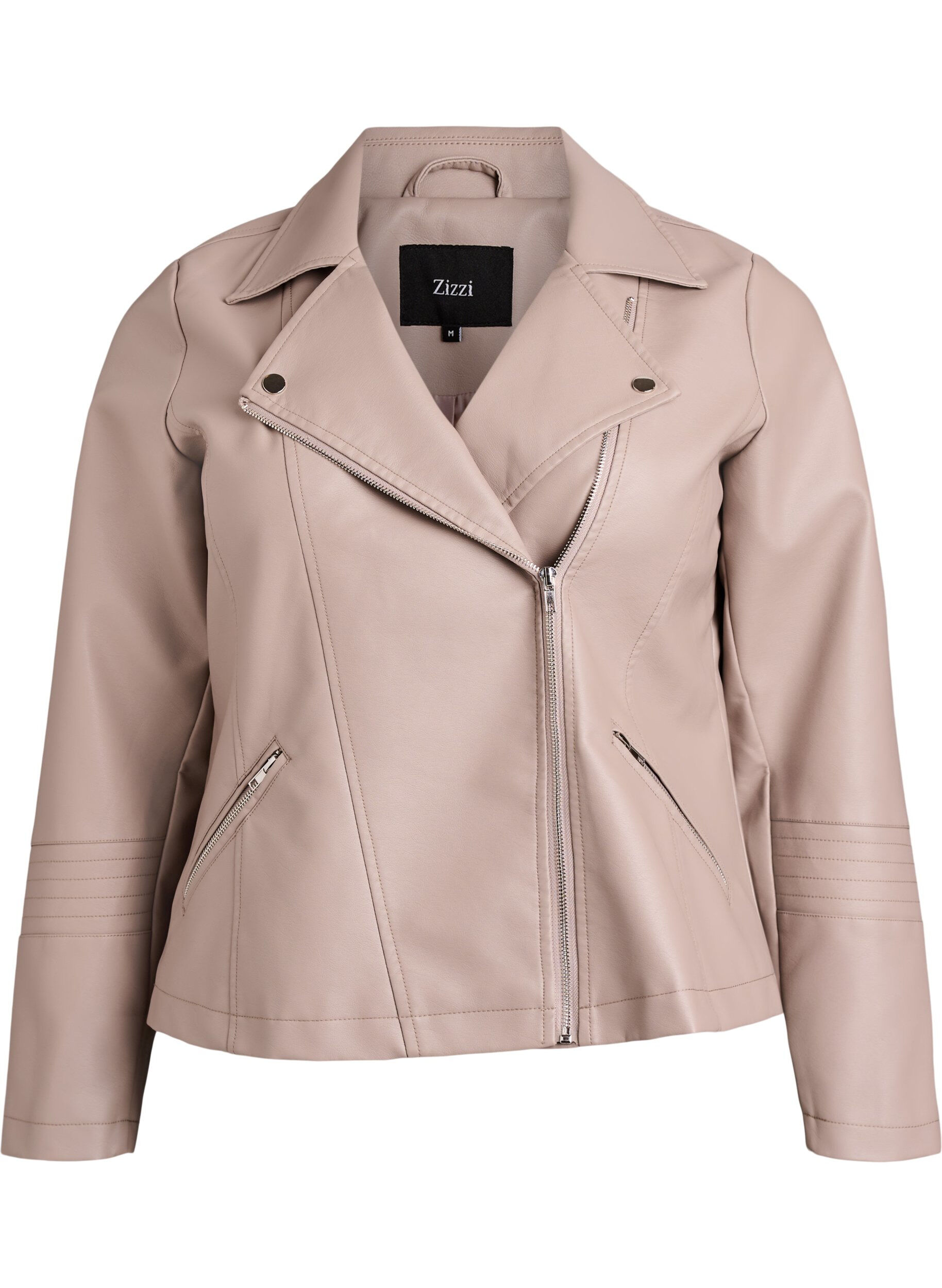 Biker jacket in faux leather