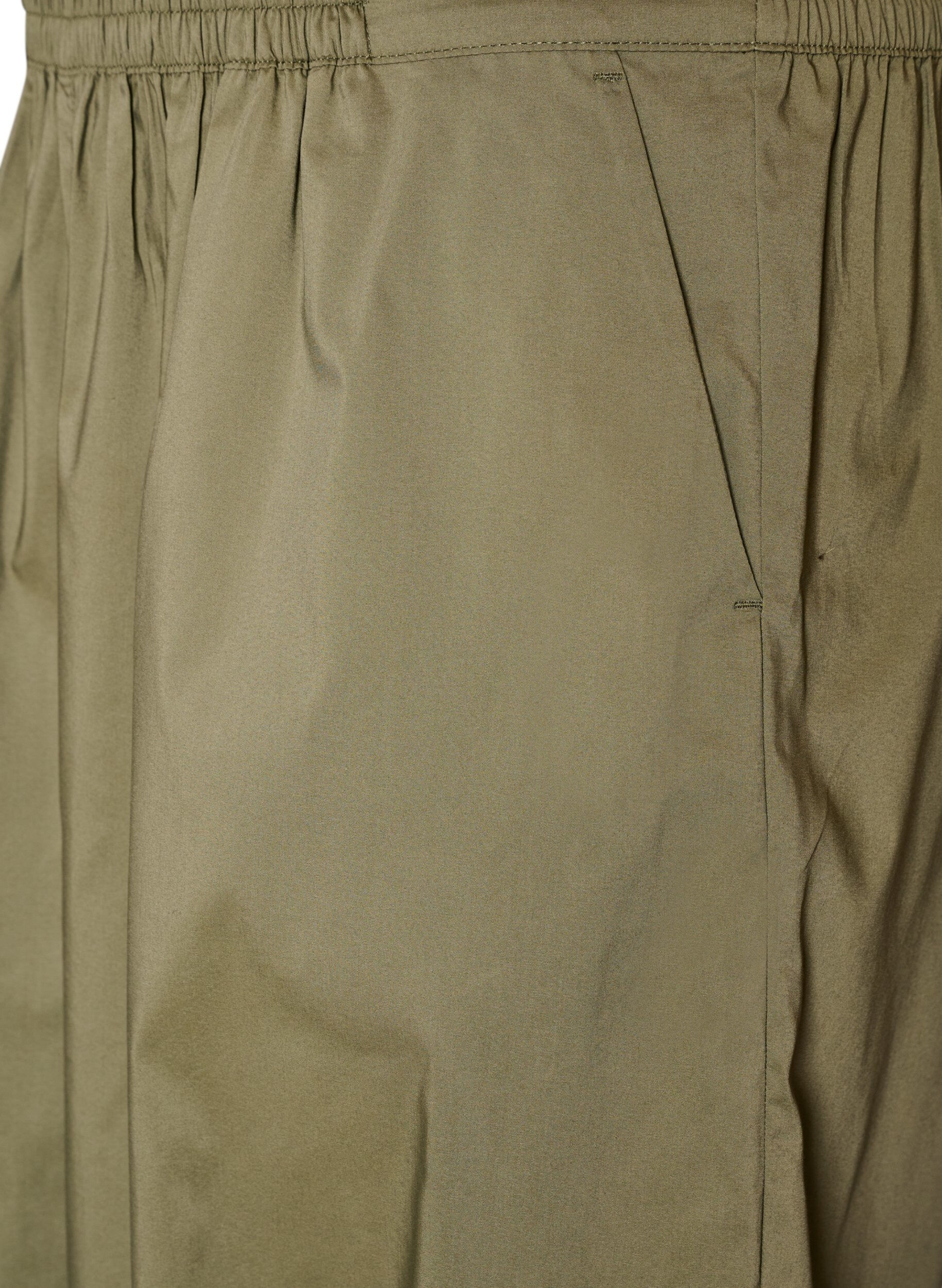 ZizzifashionBalloon trousers with pockets and an elasticated waistband, Green, Packshot image number 2