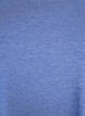 T-shirt with glitter and short puff sleeves, Blue, Packshot image number 2