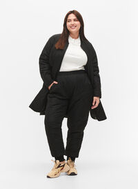 Quilted thermal pants, Black, Model