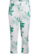 High-waisted viscose trousers, Green, Packshot image number 0