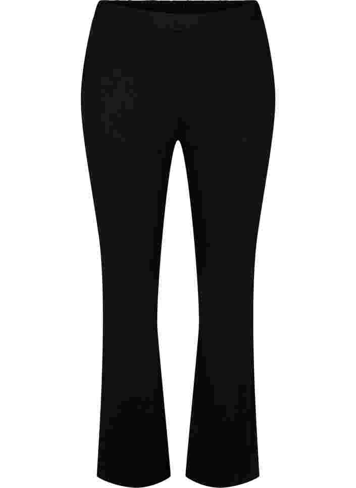 Flared trousers, Black, Packshot image number 0