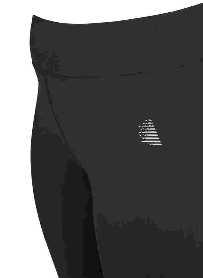 Cropped basic workout leggings, Black, Packshot image number 2