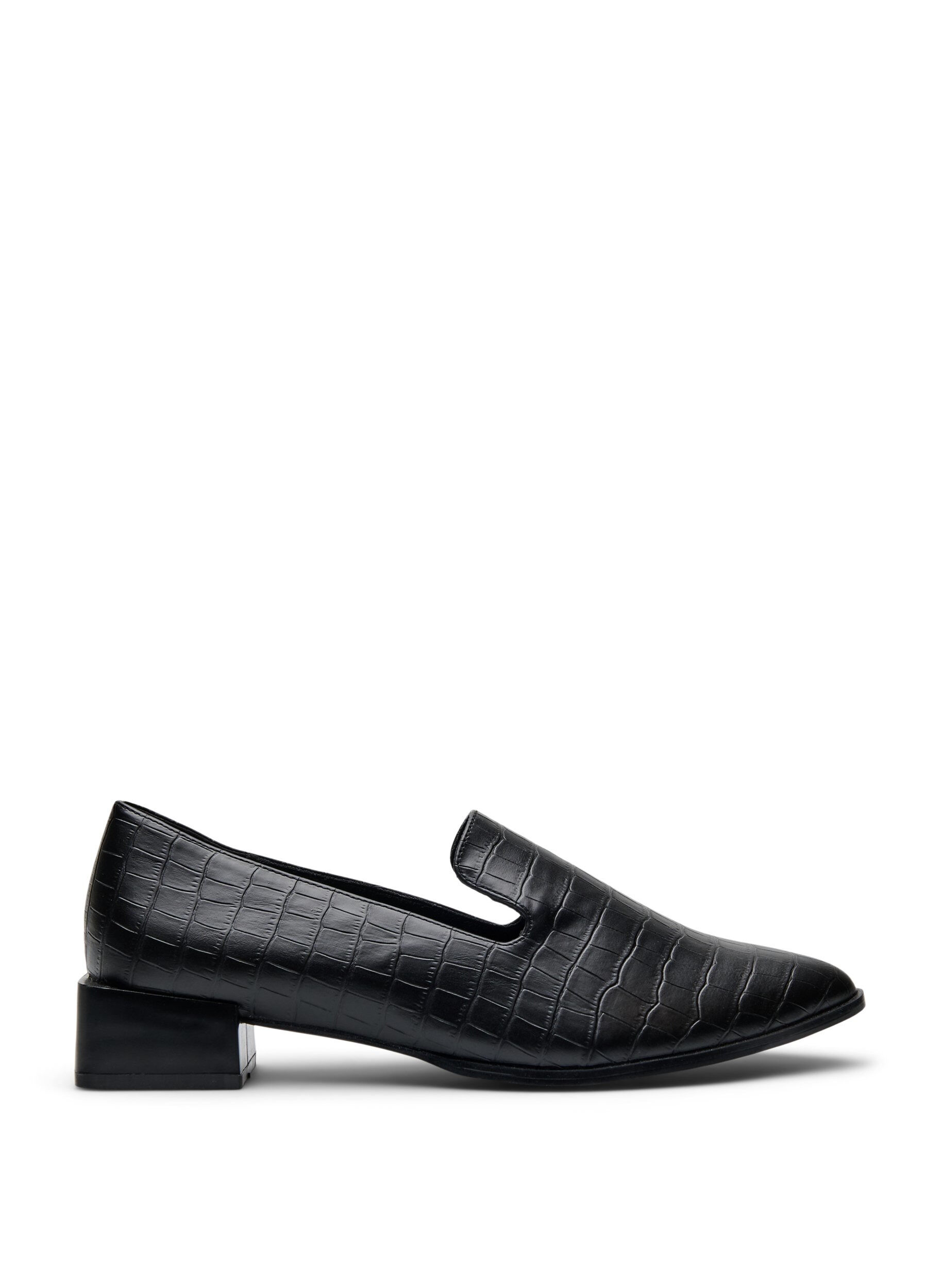 Zizzifashion Wide fit - Loafers with glitter, Black, Packshot image number 0